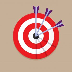 Illustration einer Zielscheibe als Symbol für Perfektion - Coaching Koblenz